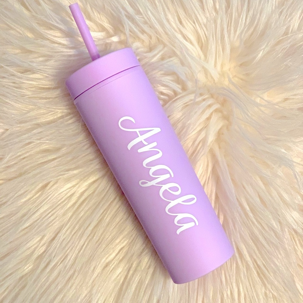 Personalized Purple Tumbler (this can have your name on it)